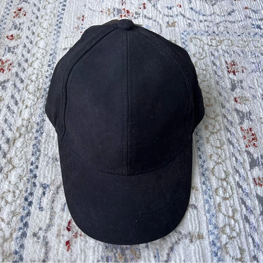 NWT Zara women baseball cap hat black size S - Picture 1 of 4